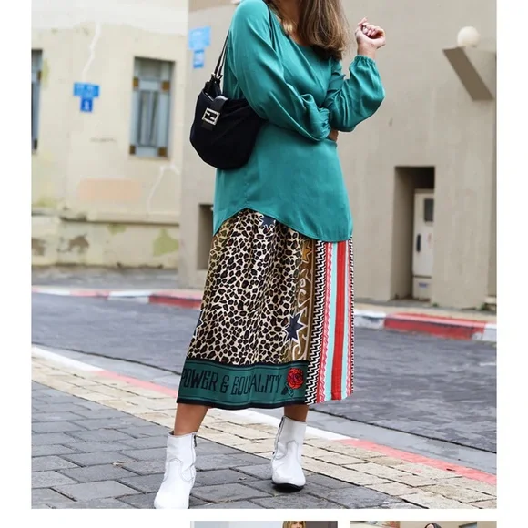 NWOT Me 369 Multicolor Skirt - Picture 7 of 8